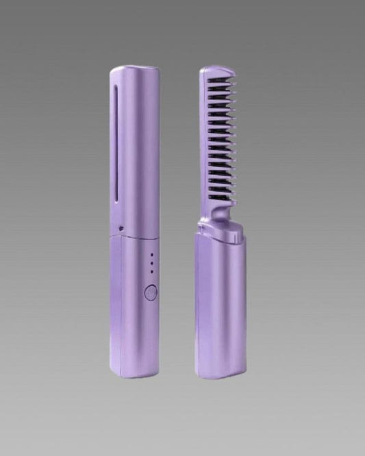 Meneflix Cordless Mini Hair Straightener & Hot Comb