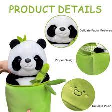 Panda Plush with Bamboo Soft Toy